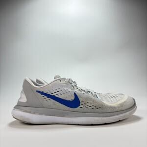 Nike Flex 2017 RN Running Shoes Grey Blue Sneakers 898476-015 Women's Size 10